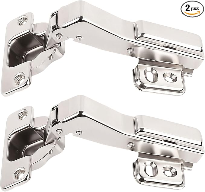 TamBee 45°Cabinet Hinges Soft Close Kitchen Door Cabinet Hinge - Concealed, Soft Close, 3D Adjust for 135 Degree Corner Cabinet, Cupboard Hinge Replacement with Mounting Screws, 2 Pack
