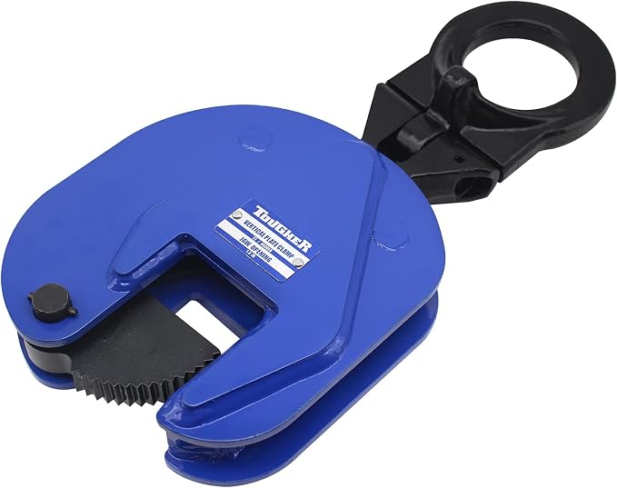 Vertical Plate Clamp, 4400lbs/2T Plate Lifting Clamp Jaw Opening up to 1.3 inch, for Lifting and Transporting