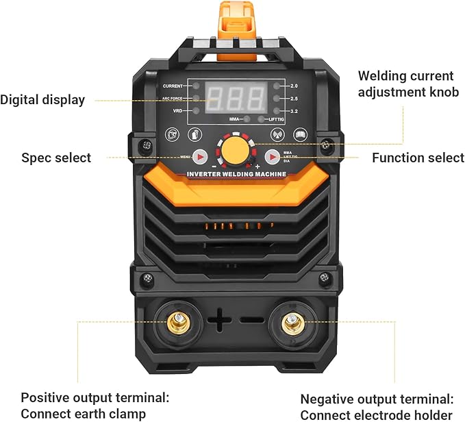 DEKOPRO Stick Welder 160A ARC/Lift TIG 2-in-1 Welding Machine with 110v/220v Dual Voltage IGBT Inverter Welder