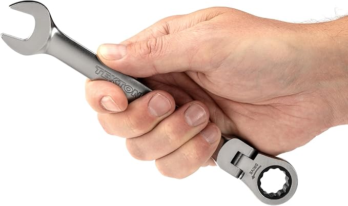 TEKTON 15 mm Flex Head Ratcheting Combination Wrench | WRC26415 | 12-Point