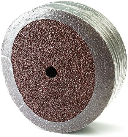 Mercer Industries 305016-9-1/8" x 7/8" Aluminum Oxide Resin Fibre Discs, 16 Grit (25 pack)