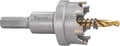 Starrett Tungsten Carbide Tipped Stainless Steel Sheet Metal Hole Saw - Ideal for Stainless, High Alloy Steel, Non-Ferrous Metals, Reinforced Fabrics - 1-11/32'' Diameter - SM34