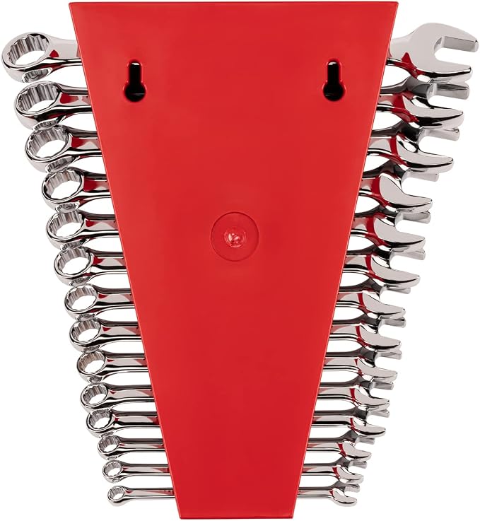 TEKTON Combination Wrench Set, 14-Piece | WCB91203 | 6 - 19 mm, Rack