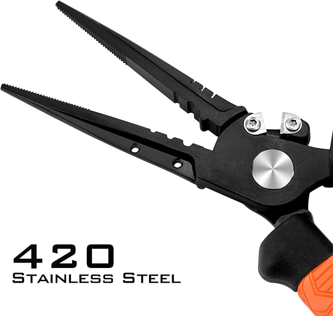 KastKing Speed Demon Pro Fishing Pliers,8.5'' Straight Nose