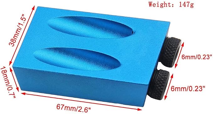 14Pcs Pocket Hole Jig, 15 Degree Dowel Drill Joinery Kit Hole Screw Jig with 6/8/10mm Drive Adapter for Woodworking Angle Drilling Holes, Carpenters Woodwork Guides Joint Angle Carpentry Locator