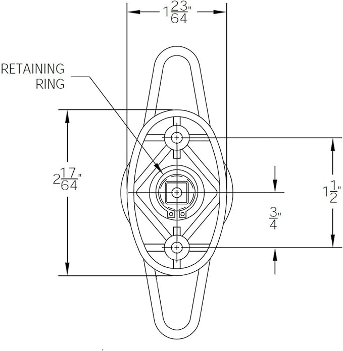 Gordon Glass Co. A.R.E. QLT T-Handle - Clockwise Rotation | T-Handle for are Pickup Truck Camper Shell Door with 2 Keys