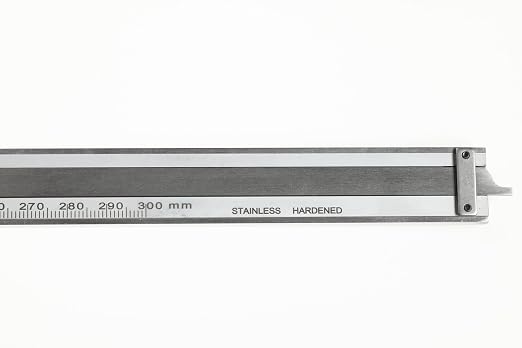 PEC Dial Caliper 0-300mm, Stainless Steel Precision Measuring Tool with Shock-Proof Dial, High Accuracy ±0.03mm