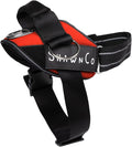 ShawnCo Essential Pro Dog Harness, No-Pull Pet Vest with 3 Leash Clips and Removable, Reflective Side Patches, Adjustable and Padded Harness for Small, Medium and Large Dogs (Mustang Red, XL)