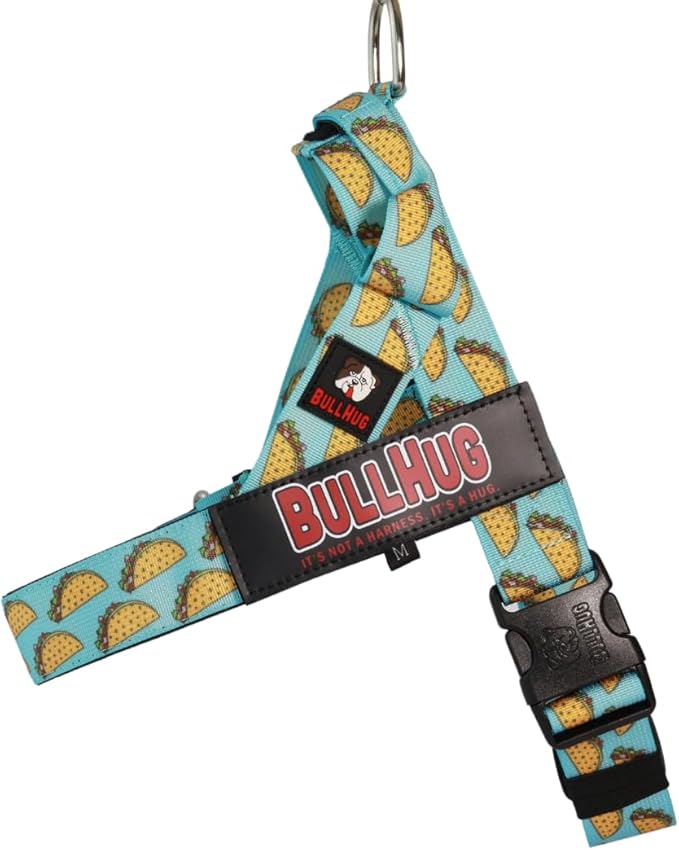 Adjustable Dog Harness– No Pull, No Choke – for English Bulldogs, French Bulldogs, Pugs & Broad-Chested Breeds – Easy, Safe Walks (Taco, Medium)