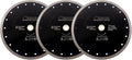 SHDIATOOL Diamond Turbo Blade 10 - Inch Super Thin Cutting Disc for Porcelain Ceramic Tile Granite Dia 250mm 3pieces