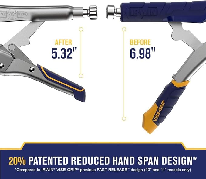 IRWIN VISE-GRIP Welding Pliers, Fast Release, C-Clamp Locking, 11-Inch (IRHT82584)
