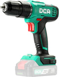 DCA 20V Cordless Hammer Drill, 354 In-lb Torque, 1/2" Keyless Chuck, 22500 IPM, 2 Variable Speeds, 18+1+1 Position, Power Impact drill (Battery and Charger not Include, tool only) ADJZ2035i13Z