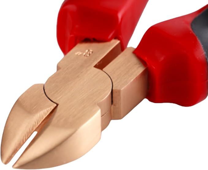 TMAX Non Sparking Diagonal Cutting Pliers 200mm (7-7/8") L, Aluminum Bronze | Spark Free Safety, Non-Magnetic And Corrosion-Resistant | Safety Tool For Flammable Hazardous Environment