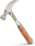 ESTWING Hammer - 12 oz USA Made Straight Rip Claw Hammer with Smooth Face & Genuine Leather Grip - E12S