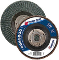 Weiler 51113 4-1/2" Tiger Paw Abrasive Flap Disc, Flat (Ty27), Phenolic Backing, 40Z, 5/8"-11 Unc Nut (Pack of 10)