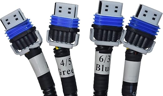 Michigan Motorsports LS Ignition Coil Harness Pair | Fits GM 4.8L 5.3L 6.0L 6.2L 7.0L 8.1L LQ4 LQ9 LS2 LS3 LS7 LSX V8 Engines | Replaces 89017477, 2 Color-Coded Stock-Location Harnesses for Both Banks
