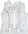 Multi-Size Dressmaking Ruler Dress Pattern Template Easy-to-Use Sewing Tool for Sewing Efficiency