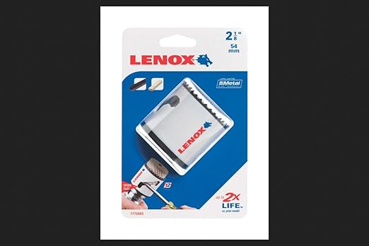 LENOX Tools Hole Saw, Bi-Metal, Speed Slot, 2-1/8-Inch (1772003)