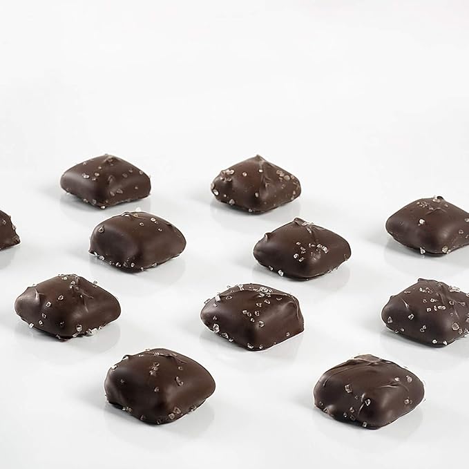 Sanders Boulevard Dark Chocolate Sea Salt Caramels Gold, Chocolate Gift Box, 14 Pieces, 7 Ounce (14 Piece)