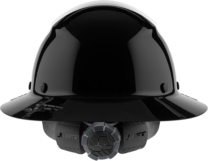 LIFT SAFETY Dax Fiber Resin Full Brim Safety Helmet/Hard Hat | 6 Point Suspension for Comfort & Impact Protection