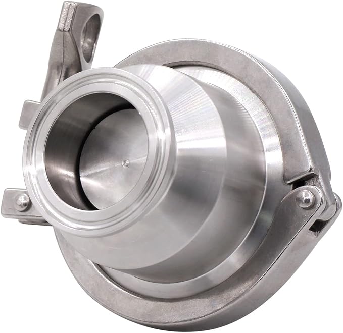 DERNORD Sanitary Check Valve - One Way Flow - 1.5" Tri Clamp Style, Stainless Steel 304, FKM Gasket (1.5" Tri Clamp Check Valve)