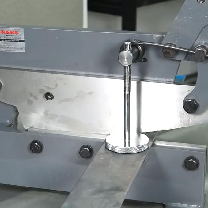 KAKA INDUSTRIAL Manual Metal Shear,6 inch Cutting Capacity for Steel Plate, Round and Flat Bars | Bench-Mount Hand Cutter HS-6
