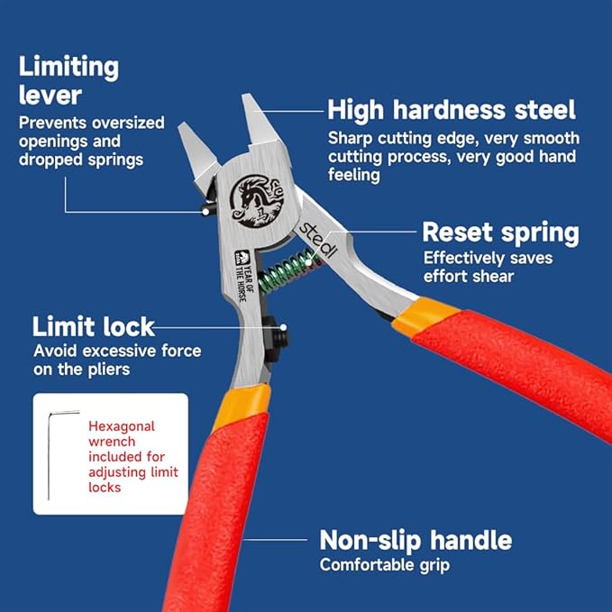 stedi Ultimate Model Nippers 5-Inch,Ultra-thin Single-edge with Protective Case, Sprue Cutter for Gundam Repairing Plastic Model and Fixing, for Gunpla Model, 2026