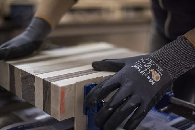 MaxiFlex Seamless Knit Nylon Gloves with Nitrile Coat and Micro Foam Grip on Palm and Fingers Cut Resistance