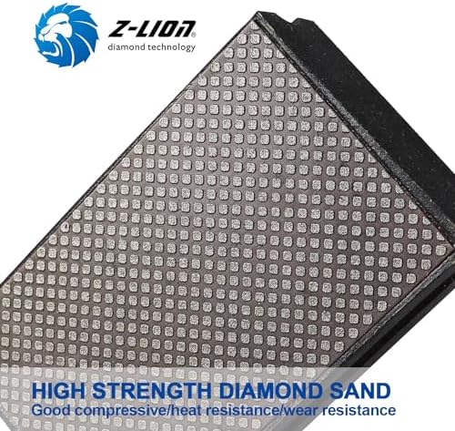 Z-Lion Electroplated Diamond Hand Polishing Pads Foam Back for Granite Marble Stone Glass Ceramic (120#)