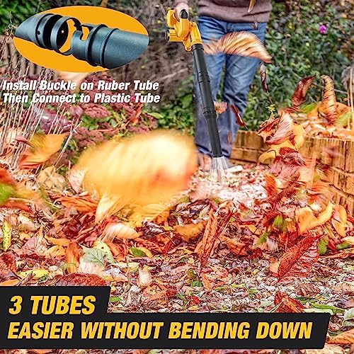 SUMYOUNG Cordless Leaf Blower for Dewalt 20V Battery,Electric Jobsite Air Blower with Brushless Motor,6 Variable Speed Up to 180MPH,2-in-1 Handle Electric Blower and Vacuum Cleaner(Tool Only)