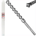 1-1/4" x 13" SDS Max Cross-Tip Rotary Hammer Drill Bit – Upgraded Heat-Treated Carbide Head, Extended Length 340mm for Longer Working Depth, Concrete Drill Bit for Masonry, Brick & Stone