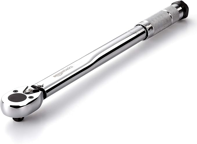 Amazon Basics 3/8-inch Drive Click Torque Wrench Ratchet, 15-80 ft.-lb, 20.4-108.5 Nm