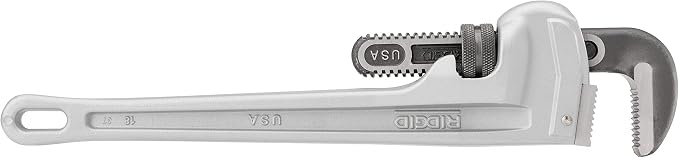RIDGID 31100 Model 818 Aluminum Straight Pipe Wrench, 18-inch Plumbing Wrench