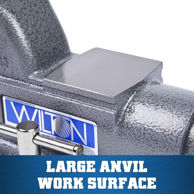 Wilton Tradesman Bench Vise, 5-1/2" Jaw Width, 5" Max Jaw Opening, 3-3/4" Throat (Model 1755)