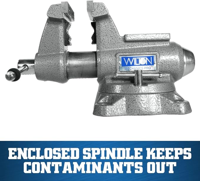 Wilton Mechanics Pro Bench Vise, 4-1/2" Jaw Width, 4" Jaw Opening, 3-1/2" Throat (Model 845M)