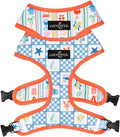 Lucy & Co. Sunny in Sicily Reversible Dog Harness, Adjustable Comfort Fit with Dual Leash Attachments, Small