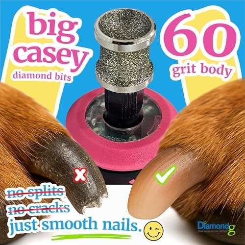 Diamondg Dog Nail Grinder Bits - Diamond-Coated, 60 Grit Body, 1pack, Large