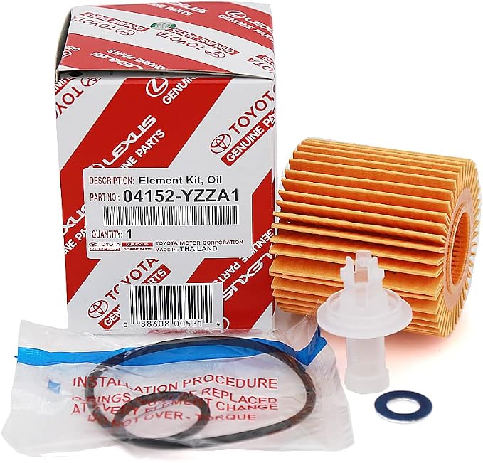 Genuine Engine Oil Filter, Housing Cap Holder, Drain Plug Washer Set w Wrench Removal Replacement Tool