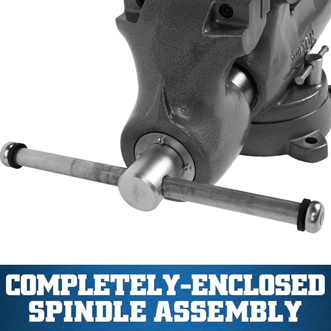 Wilton Machinist Bench Vise, 6" Jaw Width, 10" Jaw Opening, 5-1/2" Throat (Model 600S)