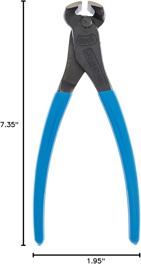 Channellock End Cutting Plier E357 - High Leverage, XLT Technology - 7.5-Inch