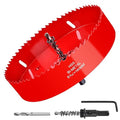 6-5/16 Inch / 160mm Hole Saw for Wood, Plastic Board, Ceiling,Drywall, and Metal Sheet - HSS Bi-Metal Hole Cutter with Pilot Drill Bit