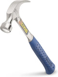 ESTWING Hammer - 16 oz USA Made Curved Claw Hammer with Smooth Face & Shock Reduction Grip - E3-16C