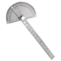 EMVANV Stainless Steel Protractor 0-180 Degrees, Woodworking Ruler Angle Finder, Metal Adjustable General Angle Measuring Tool(Size:0-180 Degrees), as picture show