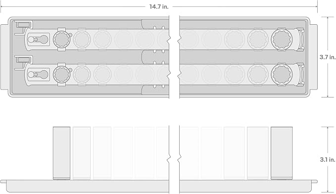 TEKTON 3/8 Inch Drive 12-Point Socket Set, 18-Piece | SHD91214 | (5/16 - 3/4 in.), Shallow and Deep, Socket Rail