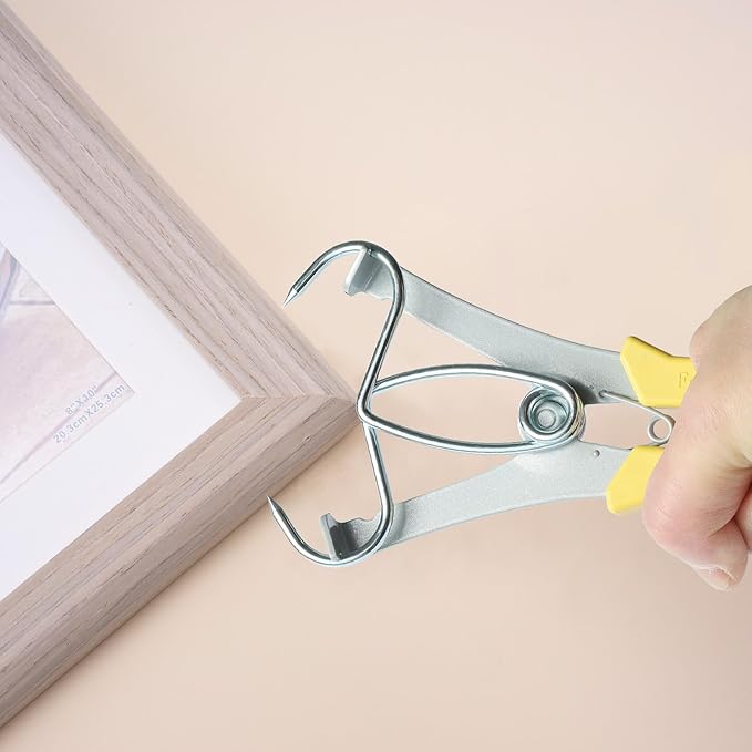 Miter Spring Clamps Classic Kit for Woodworking | Set includes 16 clamps,1 pliers,1 clamp holder for wood trim,crown molding,picture frames. Finish carpentry tools.