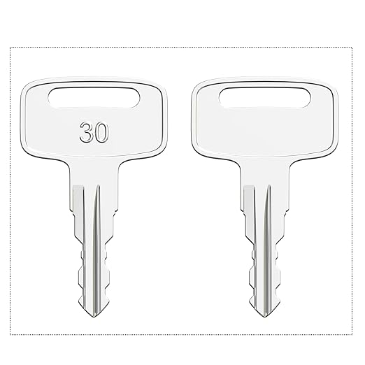 Heavy Equipment Ignition Keys, 10 Pcs 160431 Ignition Keys Fit Wacker Neuson Trench Roller RT56-SC, RT82-SC, RT82-SC2, RTX-SC, RD7H-ES1