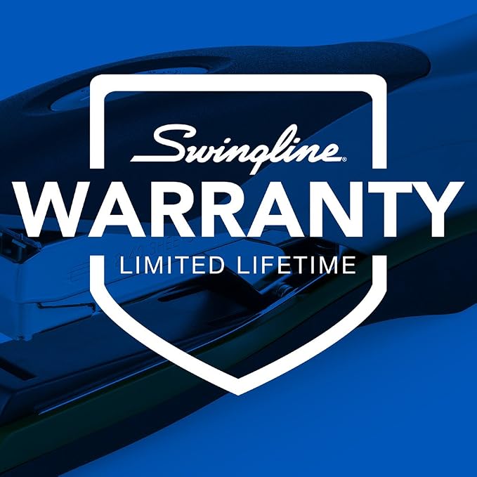 Swingline Stapler, 40 Sheet Capacity, Optima 40, Jam Free, Reduced Effort, Soft Grip, Metal, Orange and Gray (87845)