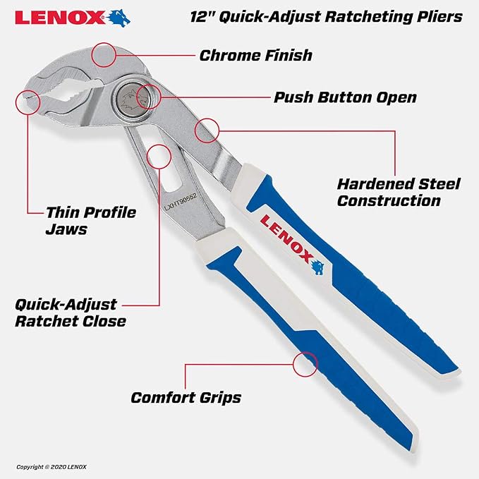 12IN VJAW QUICK-ADJUST PLIER