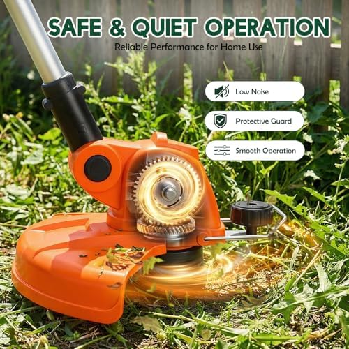 Electric Weed Wacker Eater Cordless Battery Powered String Trimmer Whacker