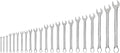 TEKTON Combination Wrench Set, 22-Piece | WCB90213 | (6 - 32 mm, Common Sizes), Chrome Finish